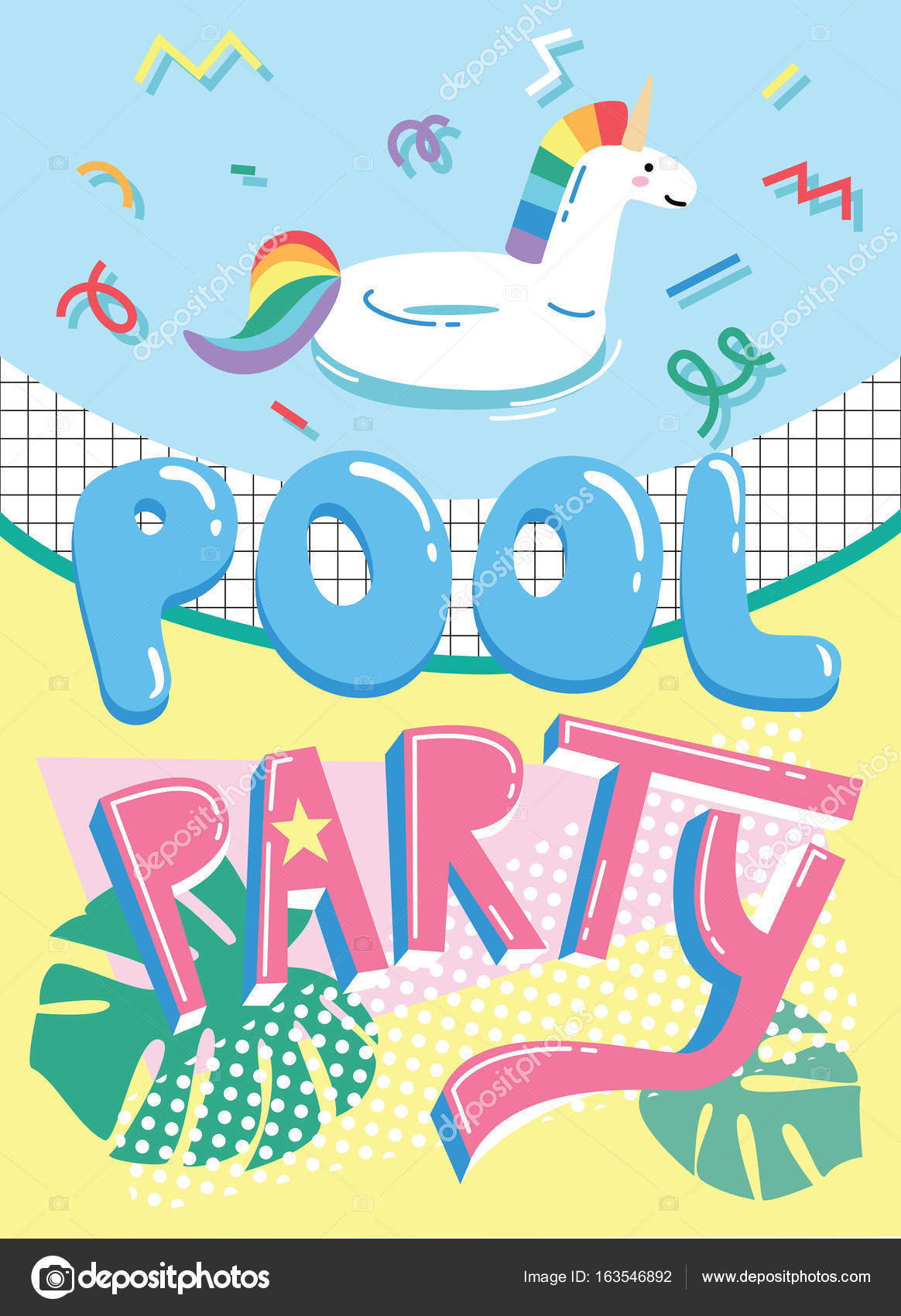 pool party invitation card stock vector radiocat 163546892 pool party invitation cards