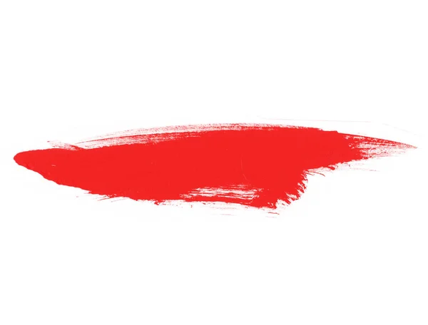 Belo Pincel Linha Aquarela Vermelha Pincel Para Pintura — Fotografia de Stock