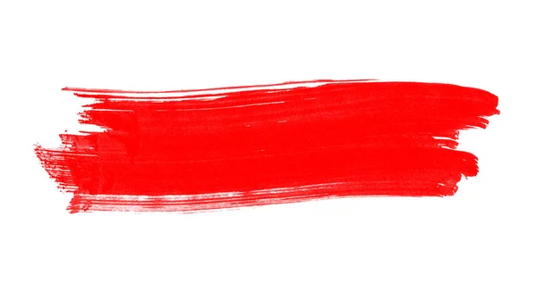 白を基調とした赤の水彩線筆 赤水彩線 — ストック写真