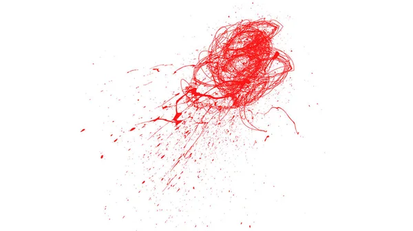 Gyönyörű Piros Fröccsenő Ecset Absztrakt Piros Akvarell Splash Háttér — Stock Fotó