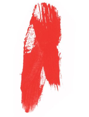 Beyaz arka plan üzerinde izole kırmızı sulu boya lekeleri