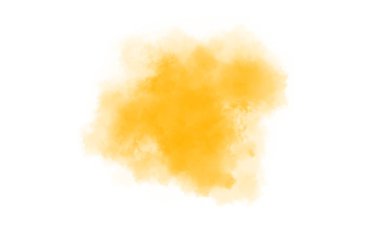 Güzel sarı yalıtılmış fırça. Sarı duman fırçası