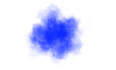 Mavi suluboya izole edilmiş arkaplan