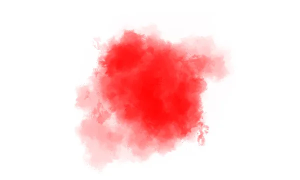 Красивий Червоний Дим Ізольований Пензлик — стокове фото