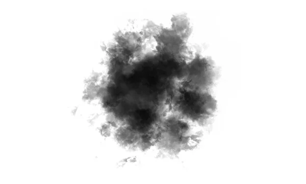 Черная Изолированная Кисть Чёрный Фон — стоковое фото