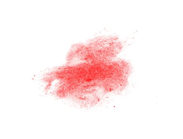 Red Paint Brush Isolated White — Stock Photo, Image