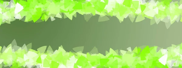 Piękne Tło Zieloną Ramą Geometryczną Baner Miejscem Tekst — Zdjęcie stockowe