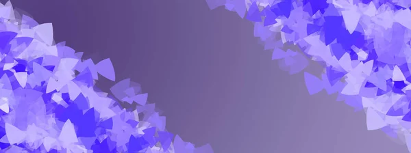 Astratto Sfondo Blu Con Petali Fiori Geometrici Blu Bianco — Foto Stock
