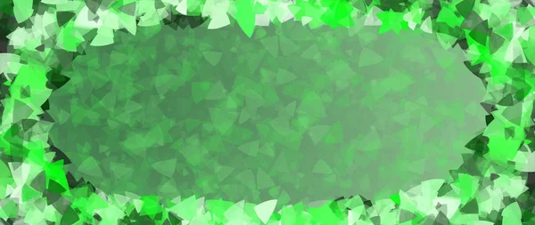 Abstract green banner with space for text