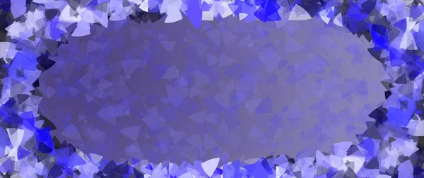 Kék Zászló Absztrakt Színes Geometriai Keret Hely Szövegnek Gyönyörű Kék — Stock Fotó