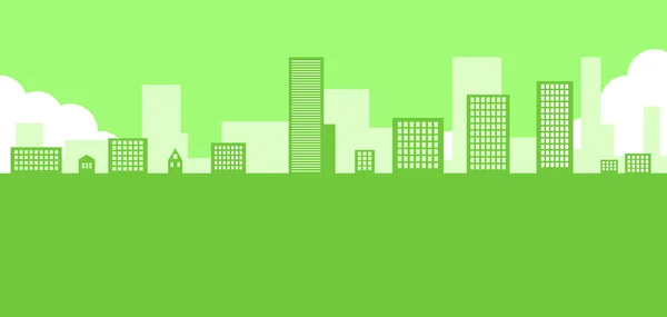 Абстрактний Фон Зеленими Будівлями — стокове фото