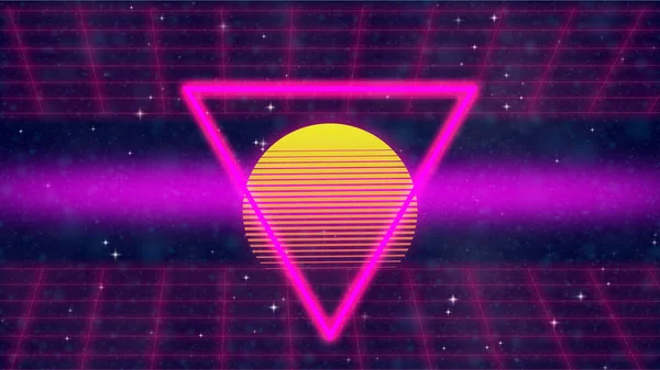 Abstraktní Krásné Barevné Disco Pozadí Retro Koncept Pozadí Geometrickými Tvary — Stock fotografie