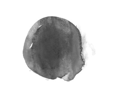 Güzel siyah mürekkep izole fırça arkaplanı