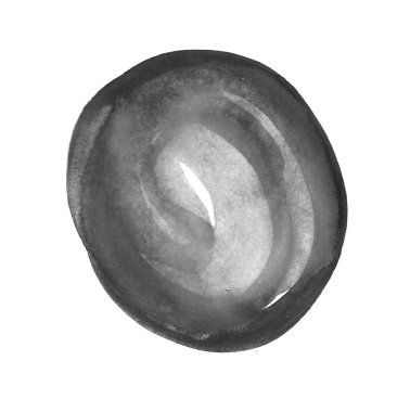 Güzel siyah çember resim yapmak için izole edilmiş