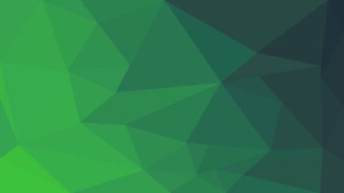 Modern yeşil düşük polimerli konsept çizimi