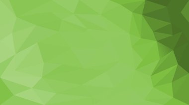 Güzel yeşil düşük polimerli konsept çizimi