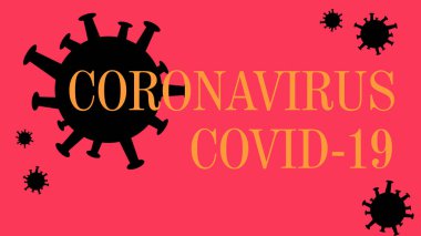 Soyut minimalist koronavirüs dizaynı