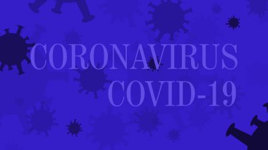Mavi koronavirüs kavramı