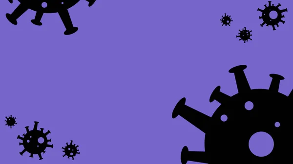 Mikroplu soyut mavi çizgi film arkaplanı