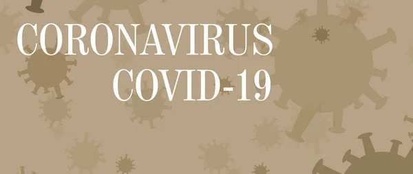 Αφηρημένο Φόντο Coronavirus Κείμενο — Φωτογραφία Αρχείου