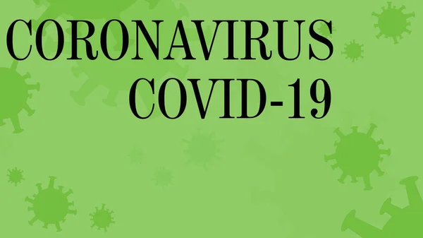 Astratto Sfondo Verde Coronavirus Design — Foto Stock