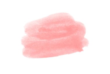 Beyaz arkaplanda izole edilmiş resim için güzel kırmızı suluboya fırçası