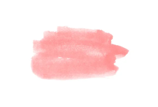 Beau Pinceau Aquarelle Rouge Pour Peindre Isolé Sur Fond Blanc — Photo