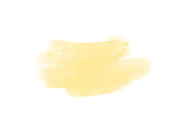 Beyaz Arka Planda Izole Edilmiş Resim Için Güzel Sarı Suluboya — Stok fotoğraf