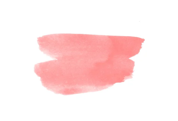 Kırmızı Suluboya Fırça Çizimi — Stok fotoğraf