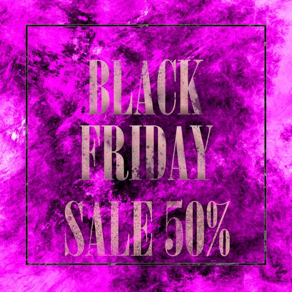 Purple Black Friday Banner Concept Black Friday Sale Background — Stock Photo, Image