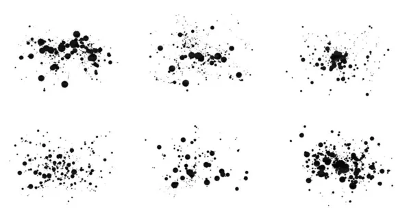 Güzel siyah mürekkep damlaları.