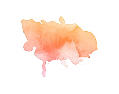 Colorful watercolor brush. Watercolor stains brush background clipart