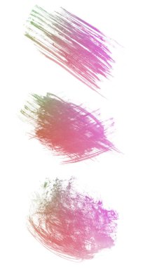 Soyut renkli suluboya fırça seti