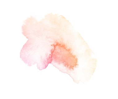 Güzel suluboya izole fırça arkaplanı