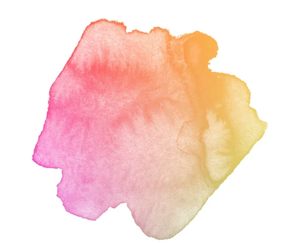 Αφηρημένη Όμορφη Βούρτσα Ακουαρέλα Για Ζωγραφική Πολύχρωμο Απομονωμένο Πινέλο — Φωτογραφία Αρχείου