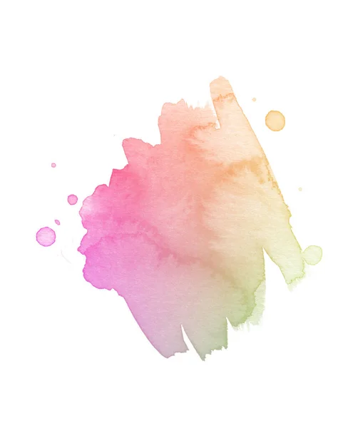 Beautiful Colorful Watercolor Isolated Brush — Stock Photo, Image