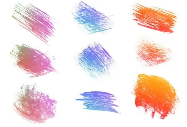 Resim için 9 renkli suluboya fırçası