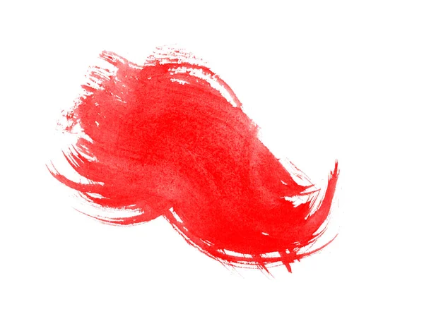 Червона Фарба Малювання Ізольована Білому Тлі — стокове фото