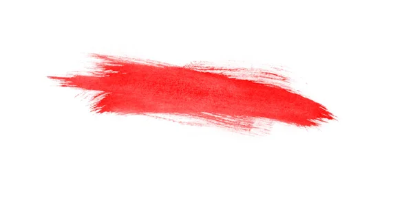 絵画のための赤い水彩線ブラシ — ストック写真