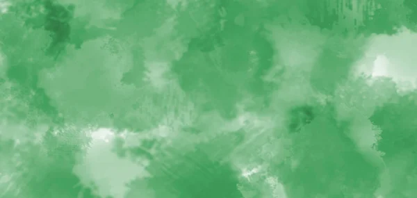 Zielony Banner Koncepcja Abstrakcyjny Stary Vintage Akwarela Tekstury Projekt — Zdjęcie stockowe