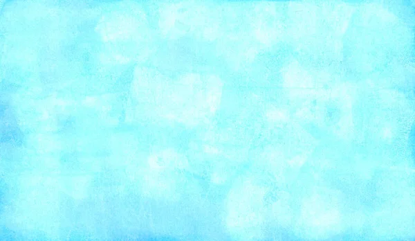 Fundo azul aquarela abstrato com manchas brancas Fotografias De Stock Royalty-Free