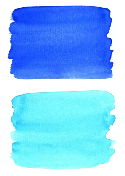 Mavi suluboya fırça darbelerinin el çizimi arkaplanı