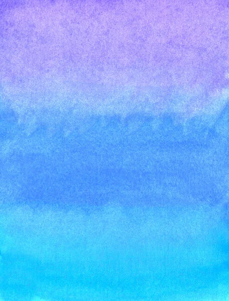 Aquarelle abstraite pourpre, bleu, fond dégradé violet — Photo