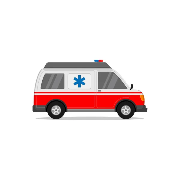 Ambulance vector design in white and red — ストックベクタ