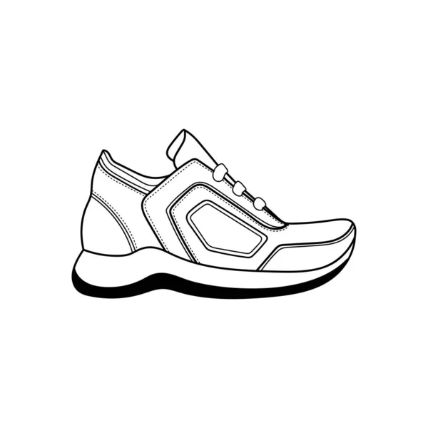 Design vektoru sportovní obuvi — Stockový vektor