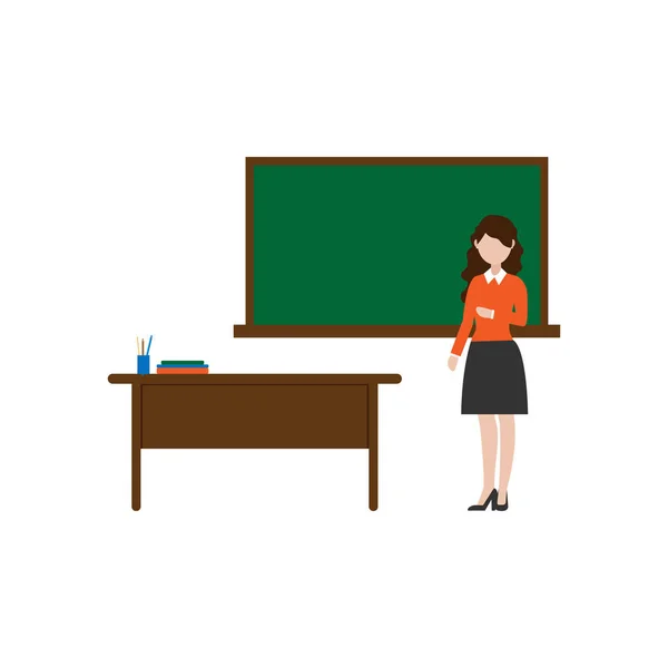 Ilustracja zawodu nauczyciela wzornictwa wektorowego — Wektor stockowy