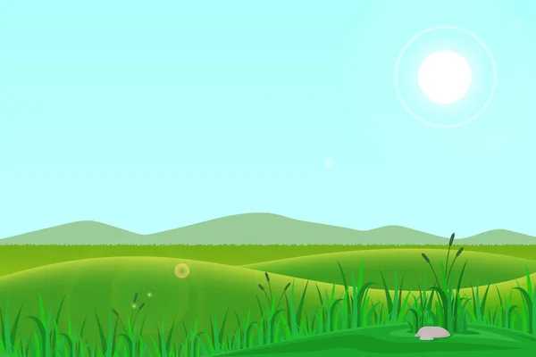 Illustration de prairie — Image vectorielle