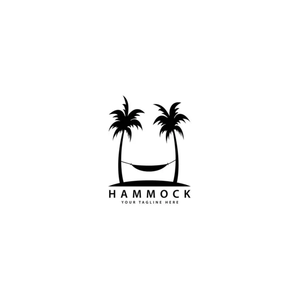 Hammock logo design — Stock Vector