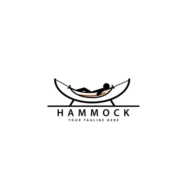 Siluet hamak logosu tasarımı