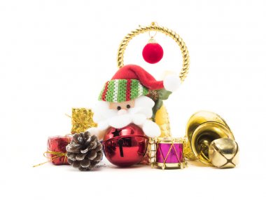 sevimli Noel Baba kuşatmalarını dekorasyonu tarafından Noel ve mutlu yeni yıl
